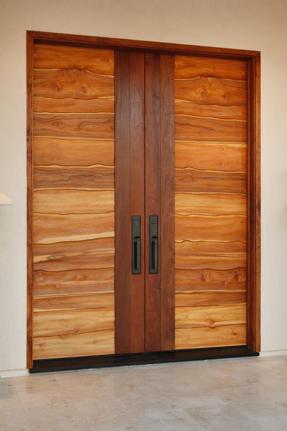 cửa chính gỗ teak