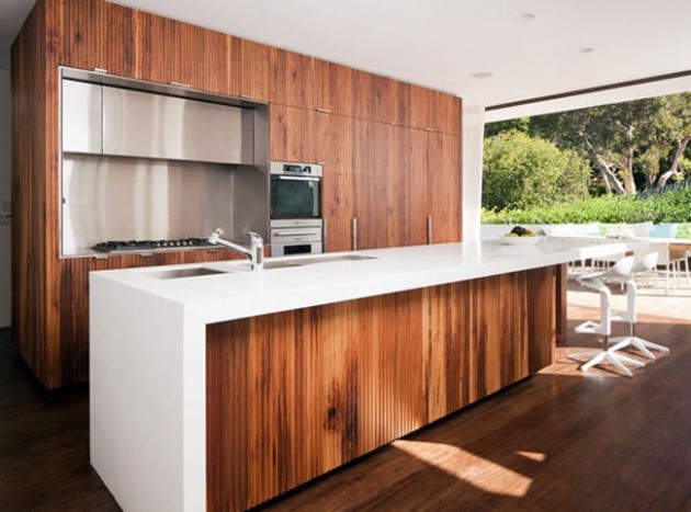 Tủ bếp gỗ Teak , Tủ bếp gỗ tếch dành cho villa , resort